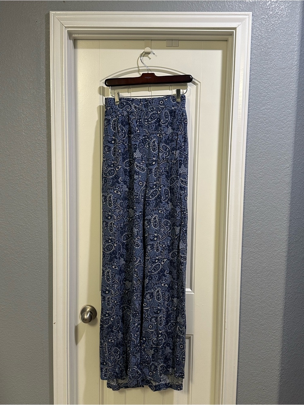 Torrid Blue Paisley Wide-Leg Womens Pants